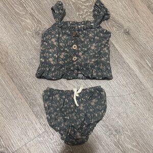 Jamie Kay Floral Ruffle Two-Piece Set